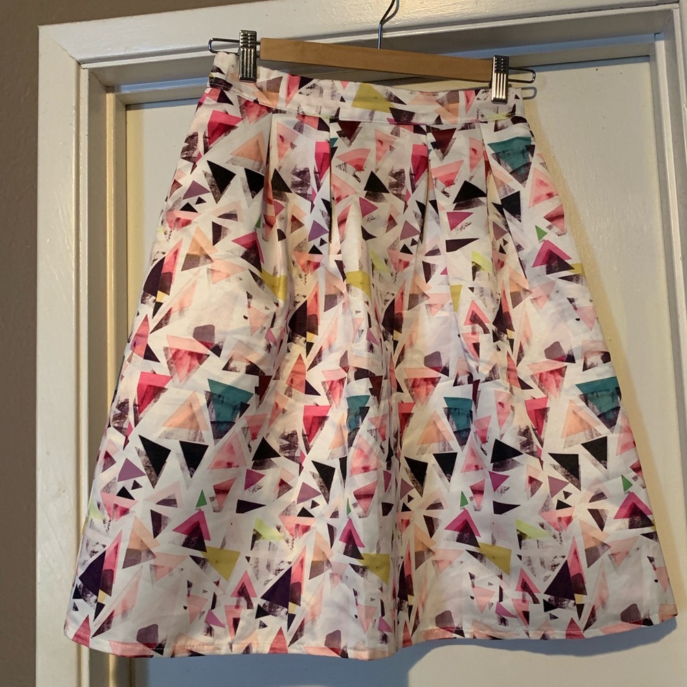 Printed Midi Skirt